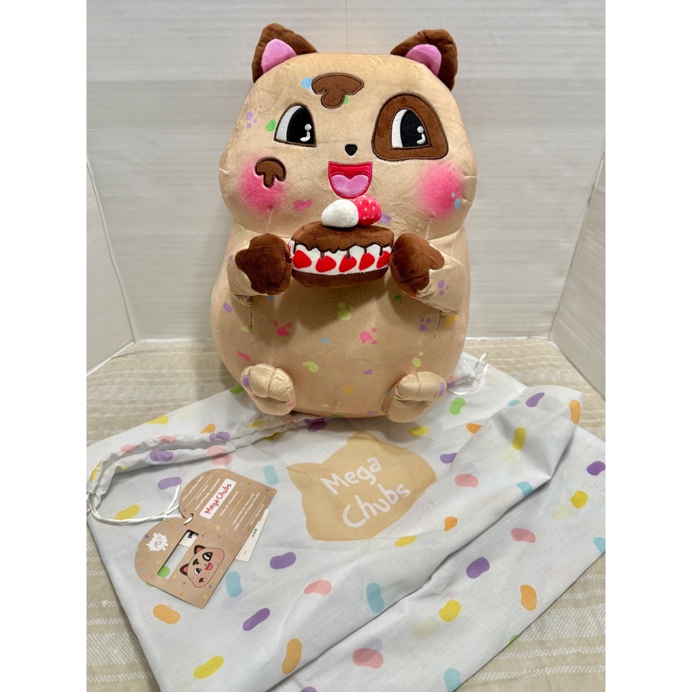 Moriah Elizabeth Mega Chubs Plush Toy with Cake and Dust Bag New with Tags